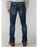Image #1 - Stetson Men's Rocker Fit Straight Leg Jeans, Med Wash, hi-res