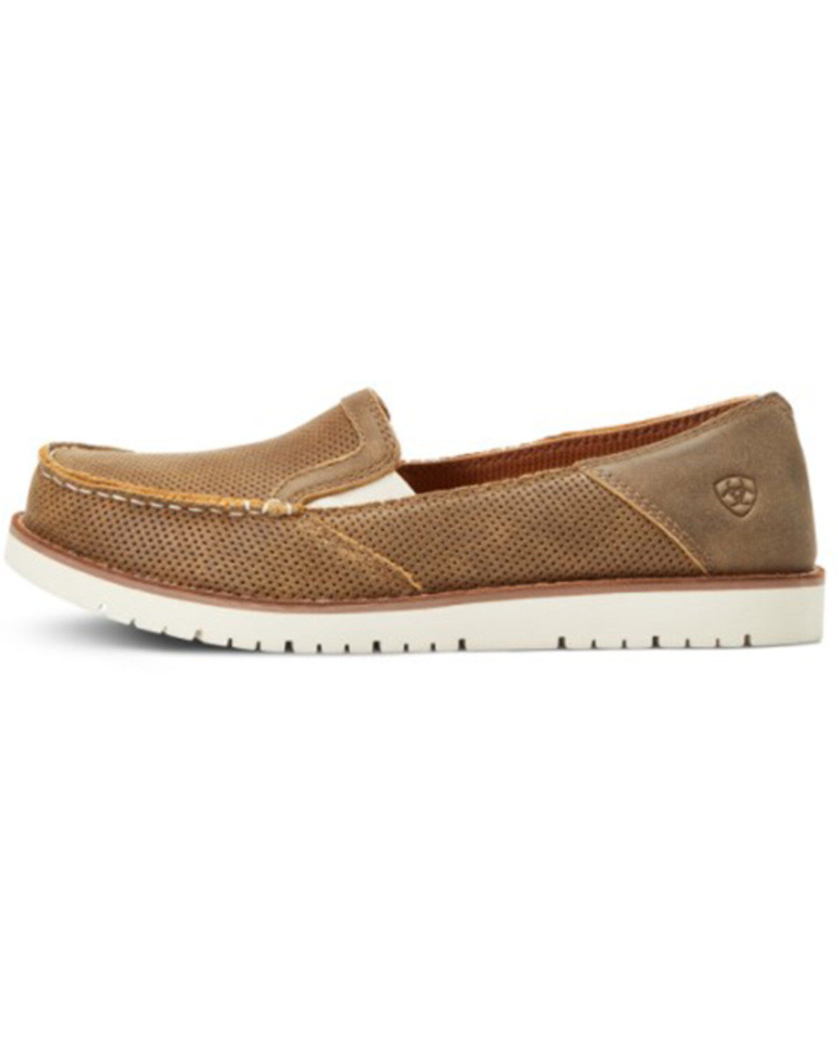 Image #2 - Ariat Women's Cruiser 360 Bomber Brown Slip-On Casual Shoes - Moc Toe, Brown, hi-res
