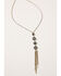 Image #1 - Shyanne Women's Claire Linear Multi Concho Fringe Necklace, Silver, hi-res