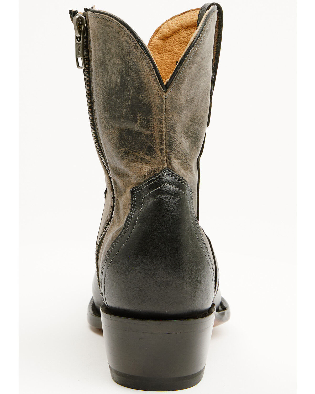 Image #5 - Lucchese Women's Cactus Western Booties - Snip Toe, Black, hi-res