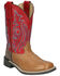 Image #1 - Smoky Mountain Boys' Barrett Western Boots - Broad Square Toe, Tan, hi-res