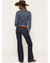 Image #3 - Ariat Women's Vilma Dark Wash Revel Perfect Rise Trouser Ultrastretch Denim Jeans, Dark Wash, hi-res