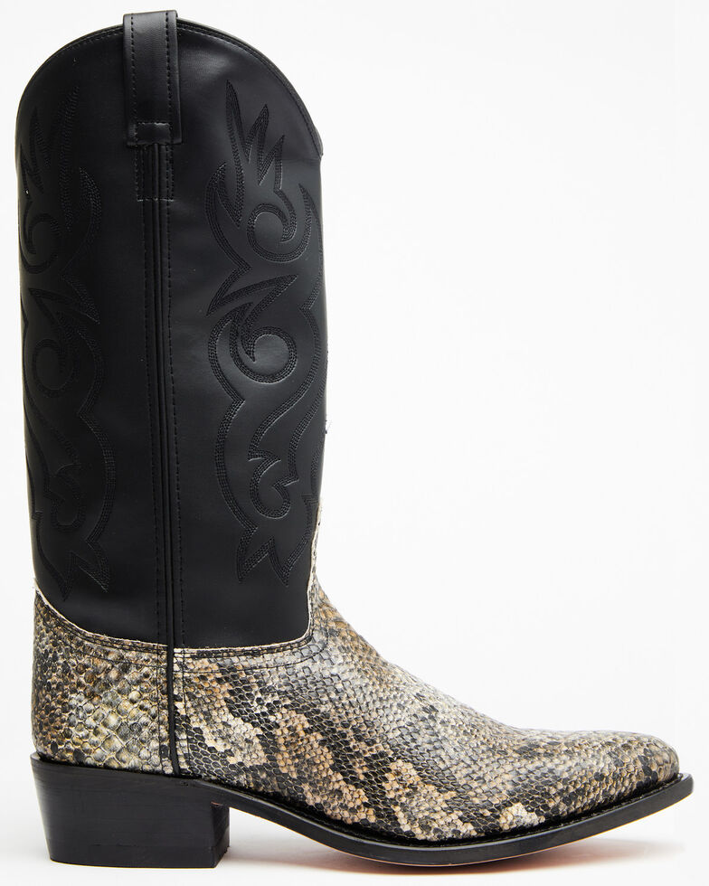 mens western round toe boots