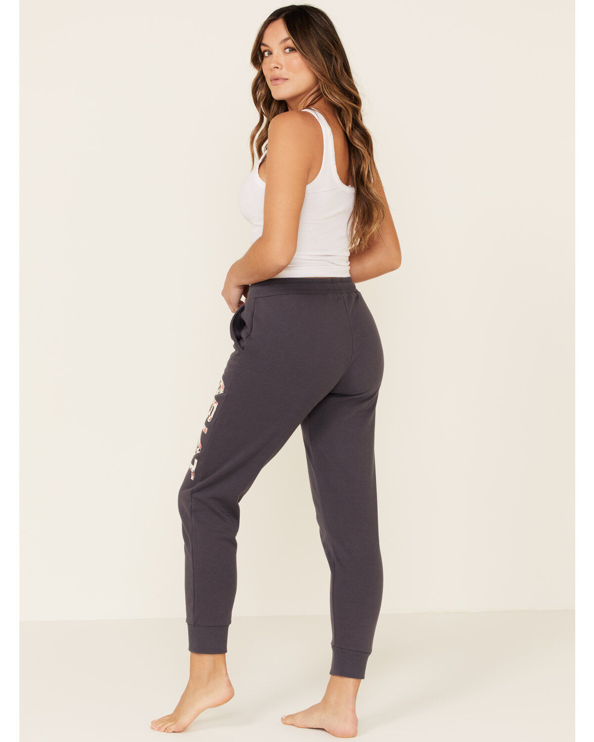 Image #3 - Ariat Women's Grey Logo Jogger Sweatpants, , hi-res