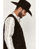Image #2 - Cody James Men's Angus Suede Vest, Brown, hi-res