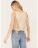Image #4 - Shyanne Women's Faux Suede Fringe Tank Top, Taupe, hi-res
