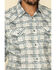 Image #4 - Moonshine Spirit Men's Wash Out Plaid Long Sleeve Western Shirt, Blue, hi-res