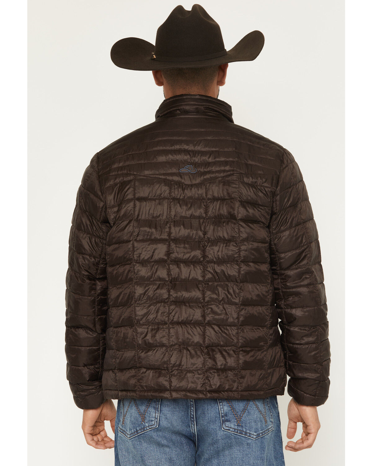 Image #4 - Resistol Men's Cold Bloq Puffer Jacket, Brown, hi-res