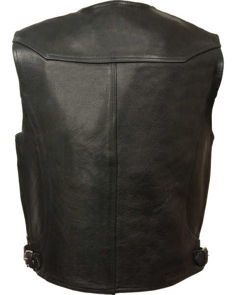 Image #3 - Milwaukee Leather Men's Deep Pocket Vest - Big 3X , Black, hi-res