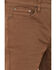 Brothers & Sons Men's Whiskey Wash Stretch Slim Straight Jeans , Tan, hi-res