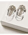 Wonderwest Women's Silver Jeweled Loop Earrings, Silver, hi-res