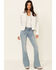 Idyllwind Women's Day Off Fringe Zip-Front Leather Jacket - White , Off White, hi-res