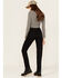 Image #3 - Dickies Women's Mid Rise Skinny Stretch Twill Work Pants, Black, hi-res