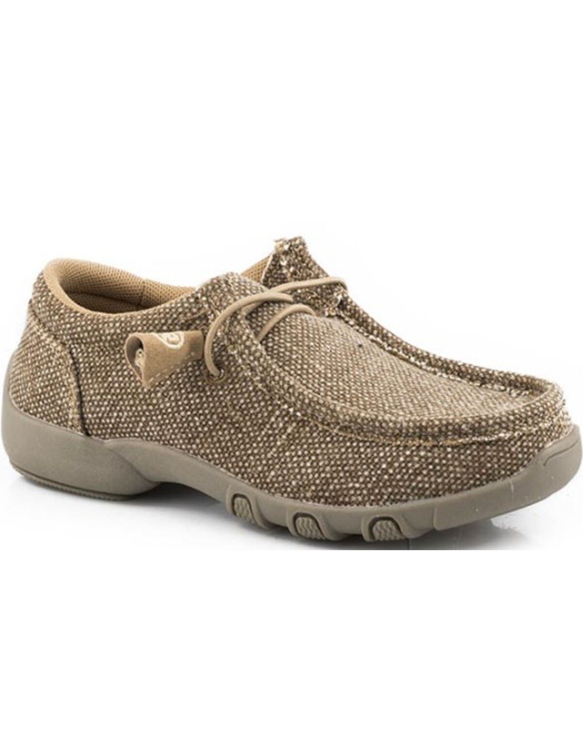 Image #1 - Roper Little Boys' Chillin Slip-On Casual Shoes - Moc Toe, Tan, hi-res