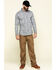 Rock & Roll Denim Men's FR Printed Paisley Twill Long Sleeve Work Shirt , Silver, hi-res