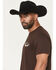 Image #3 - Moonshine Spirit Men's Tequila Bandito Short Sleeve Graphic T-Shirt, Dark Brown, hi-res