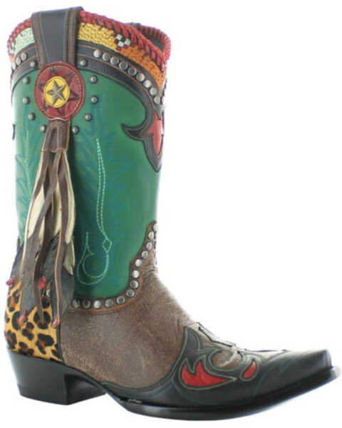 Double D Ranch Women's Last Chief Western Boots - Snip Toe, Multi, hi-res