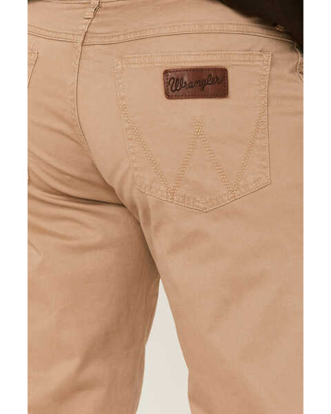 Image #5 - Wrangler Retro Men's Slim Stretch Straight Jeans , Light Brown, hi-res