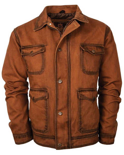 STS Ranchwear By Carroll Men's Brush Buster Jacket - Big, Rust Copper, hi-res