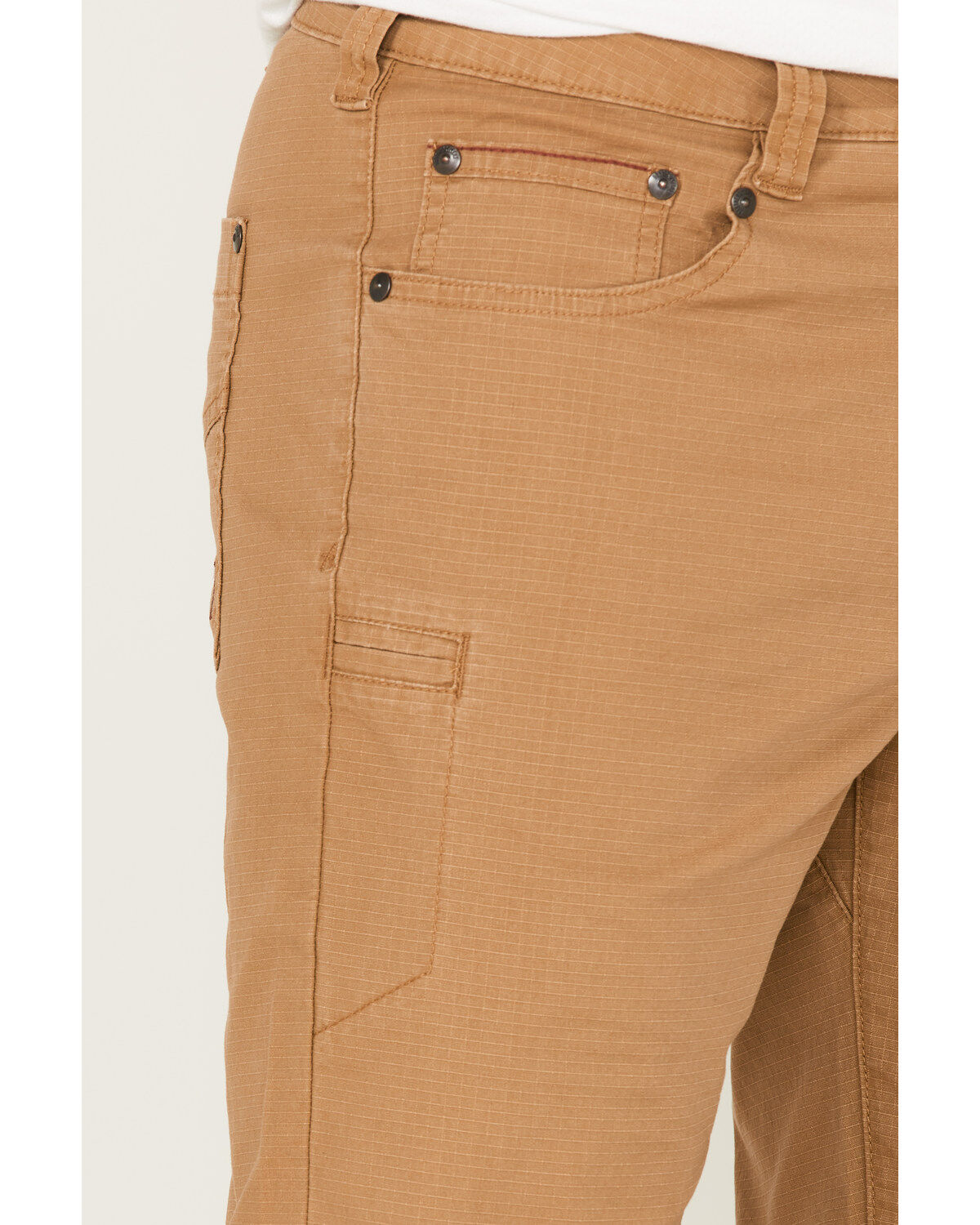 Image #2 - Brothers and Sons Men's Weathered Ripstop Slim Straight Outdoor Pants, Beige/khaki, hi-res