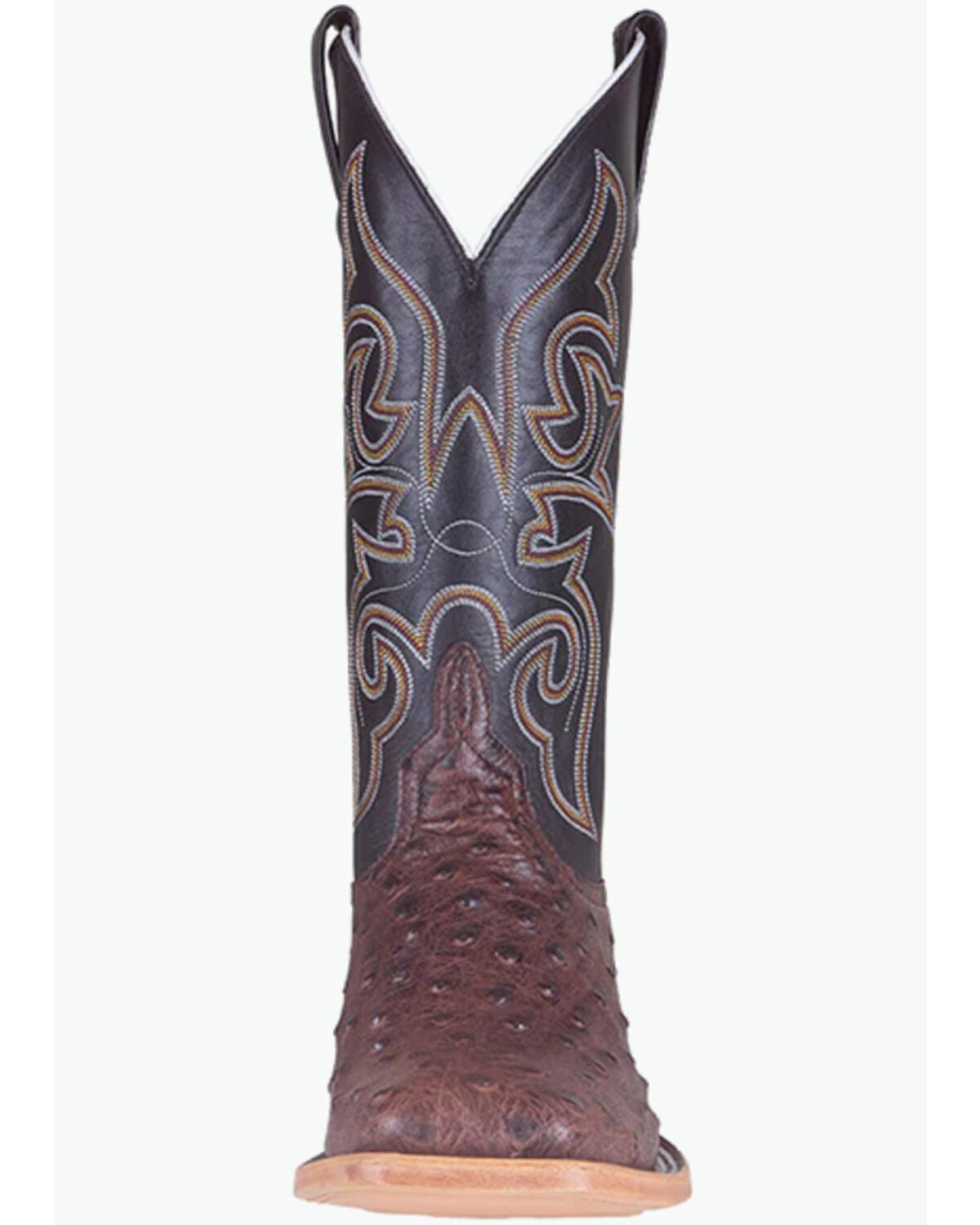 Image #4 - Horse Power Men's Ostrich Print Western Boots - Broad Square Toe, Brown, hi-res