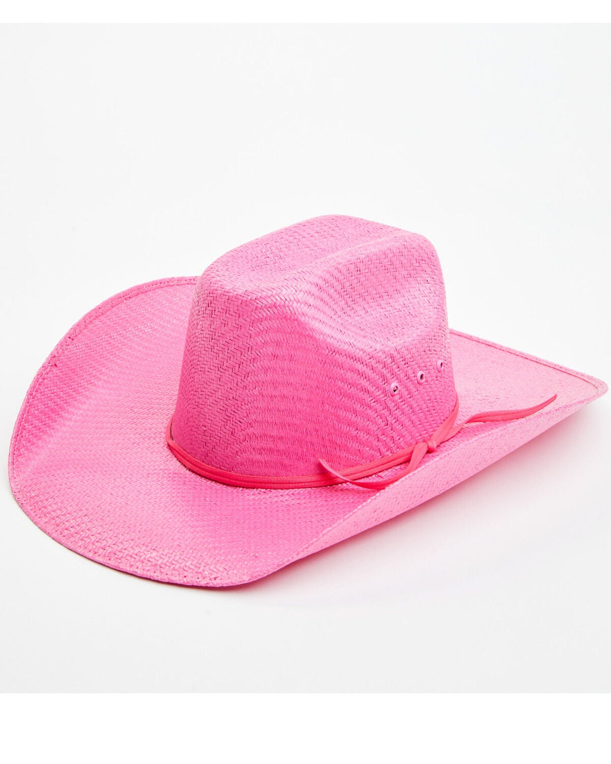 Image #1 - Shyanne Girls' Straw Cowboy Hat, Hot Pink, hi-res