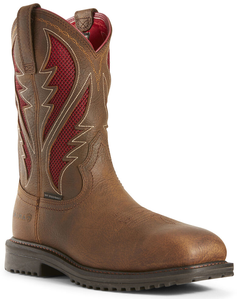Ariat Men's Rigtek VentTEK Rye Western Work Boots - Composite Toe | Boot Barn