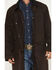 Image #3 - Blue Ranchwear Men's Briscoe Waxed Canvas Duster Western Overcoat, Dark Brown, hi-res