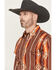 Image #2 - Wrangler Men's Checotah Southwestern Print Long Sleeve Snap Western Shirt, Brown, hi-res