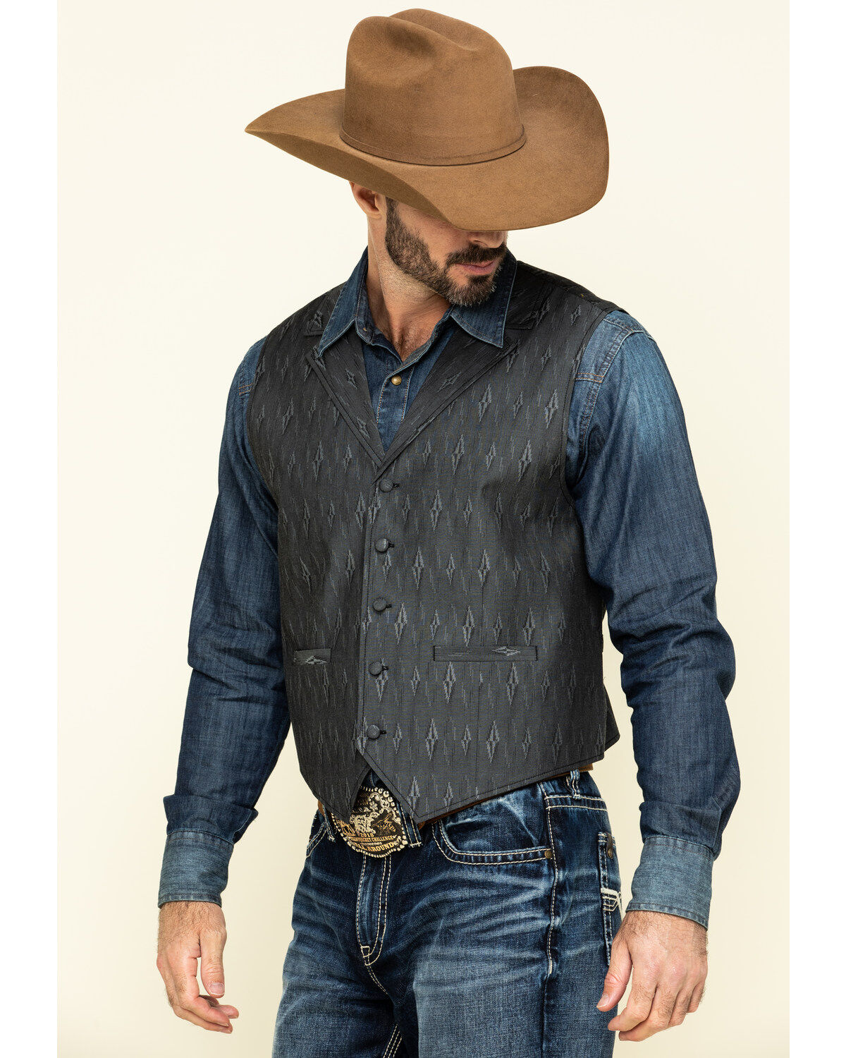 Image #3 - Cody James Men's Black Cave Painting Vest , , hi-res