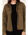 Image #3 - Lucky Brand Workwear Women's Solid Twill Long Sleeve Button-Down Stretch Work Shirt, Olive, hi-res