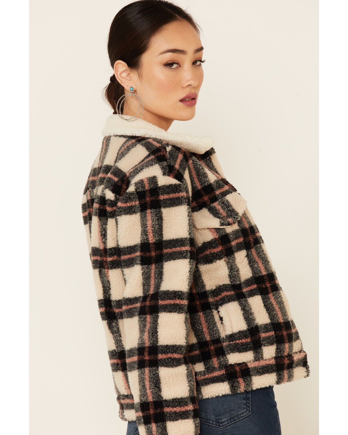 checkered trucker jacket