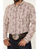 Image #3 - Cody James Men's Dagget 2.0 Paisley Print Long Sleeve Button-Down Stretch Western Shirt - Big, Ivory, hi-res
