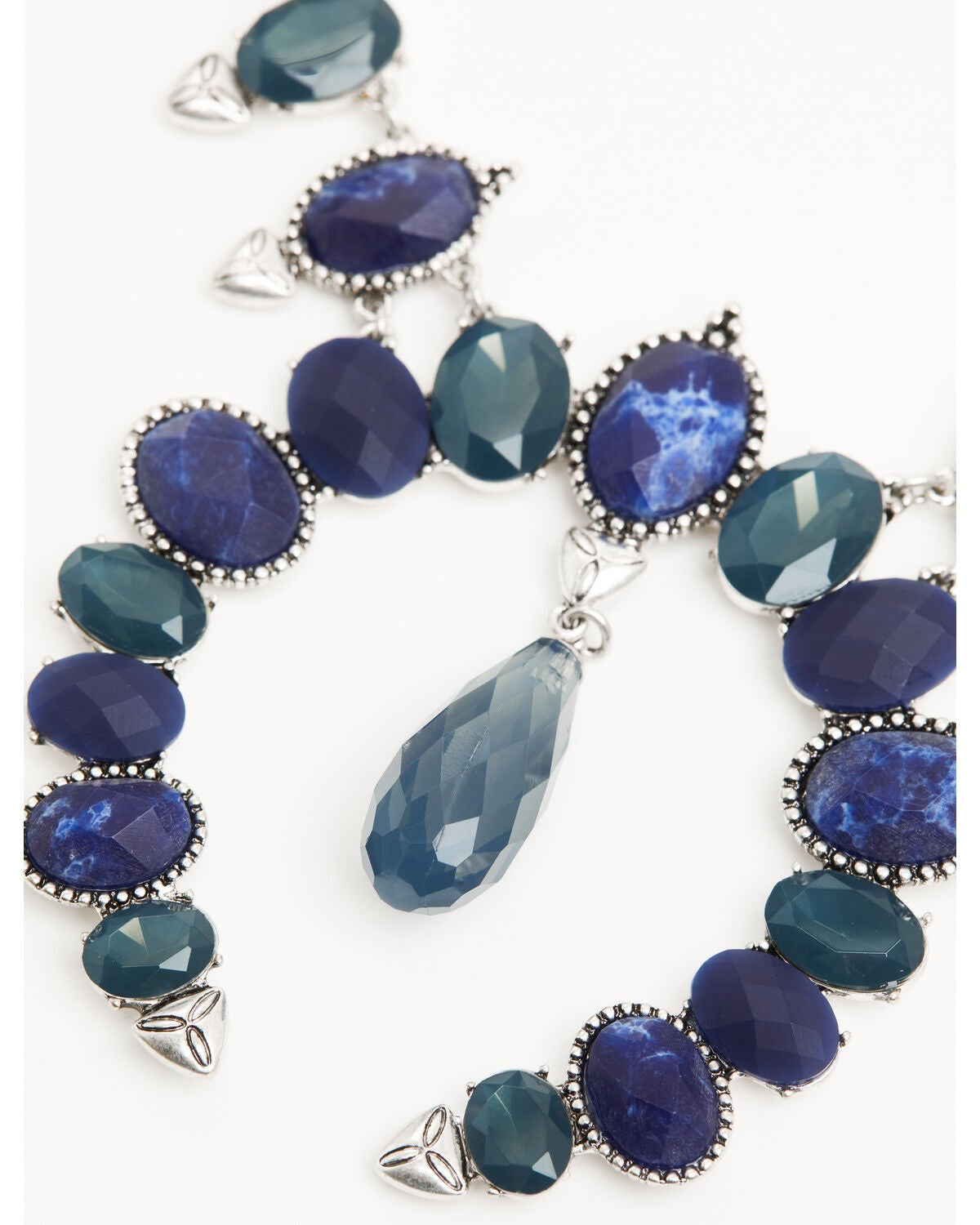 Image #3 - Lainey Wilson Women's Stone Squash Blossom Necklace, Silver, hi-res