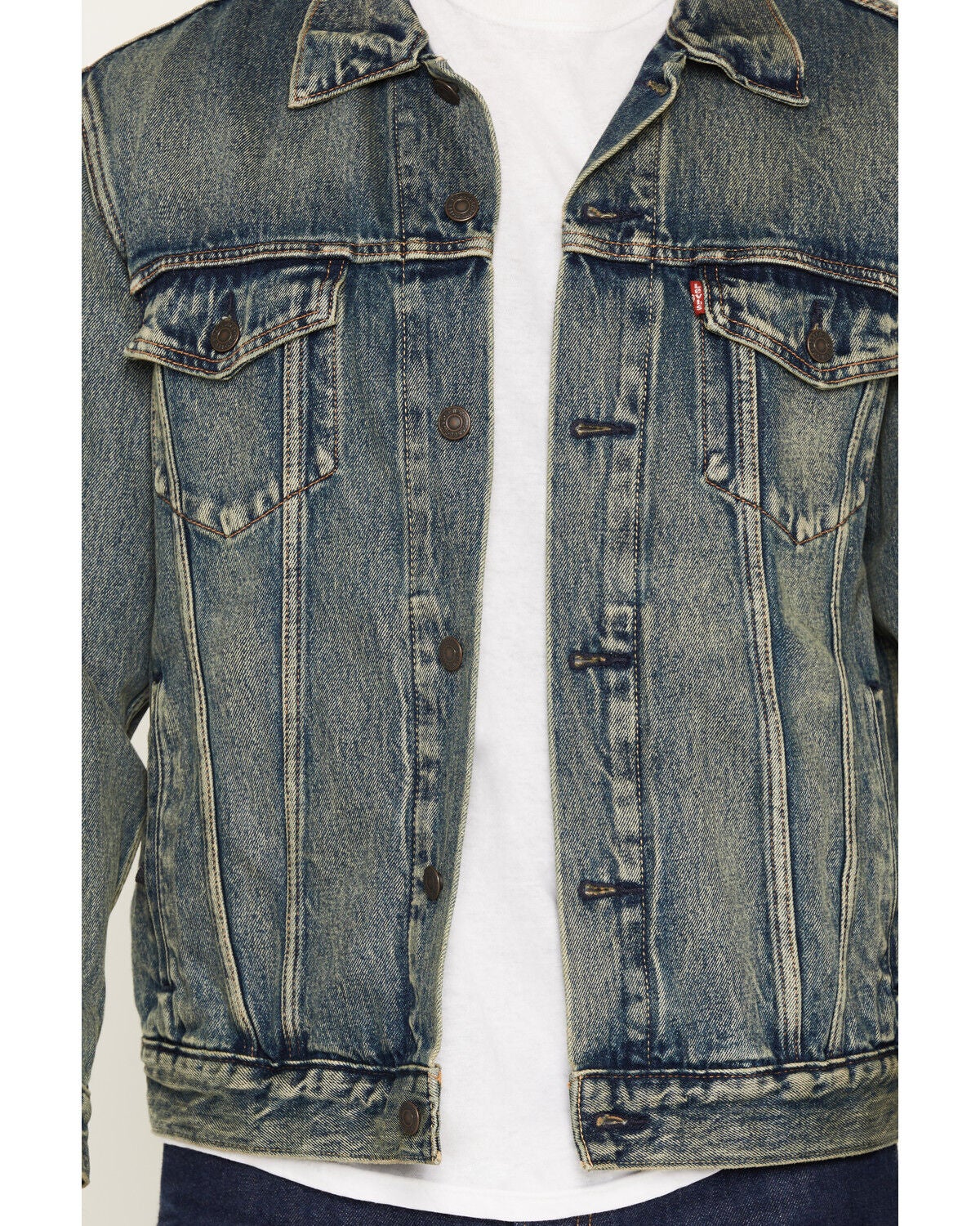 Image #3 - Levi's Men's Time Well Spent Medium Wash Relaxed Fit Trucker Jacket, Medium Wash, hi-res
