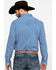 Image #2 - Scully Signature Soft Series Men's Geo Print Long Sleeve Western Shirt, Blue, hi-res
