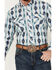Image #3 - Panhandle Men's Southwestern Print Long Sleeve Pearl Snap Western Shirt, Cream, hi-res