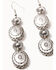 Image #2 - Shyanne Women's Shiloh Ridge Concho Earrings, Silver, hi-res