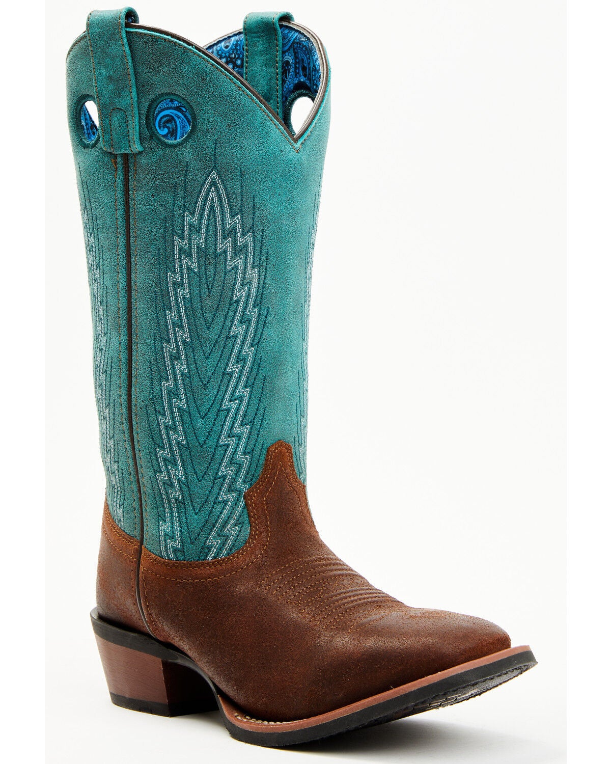 Laredo Women's Sable Western Boots - Broad Square Toe, Brown, hi-res