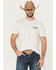Image #2 - Cody James Men's Hunter Eagle Logo Short Sleeve Graphic T-Shirt, Cream, hi-res