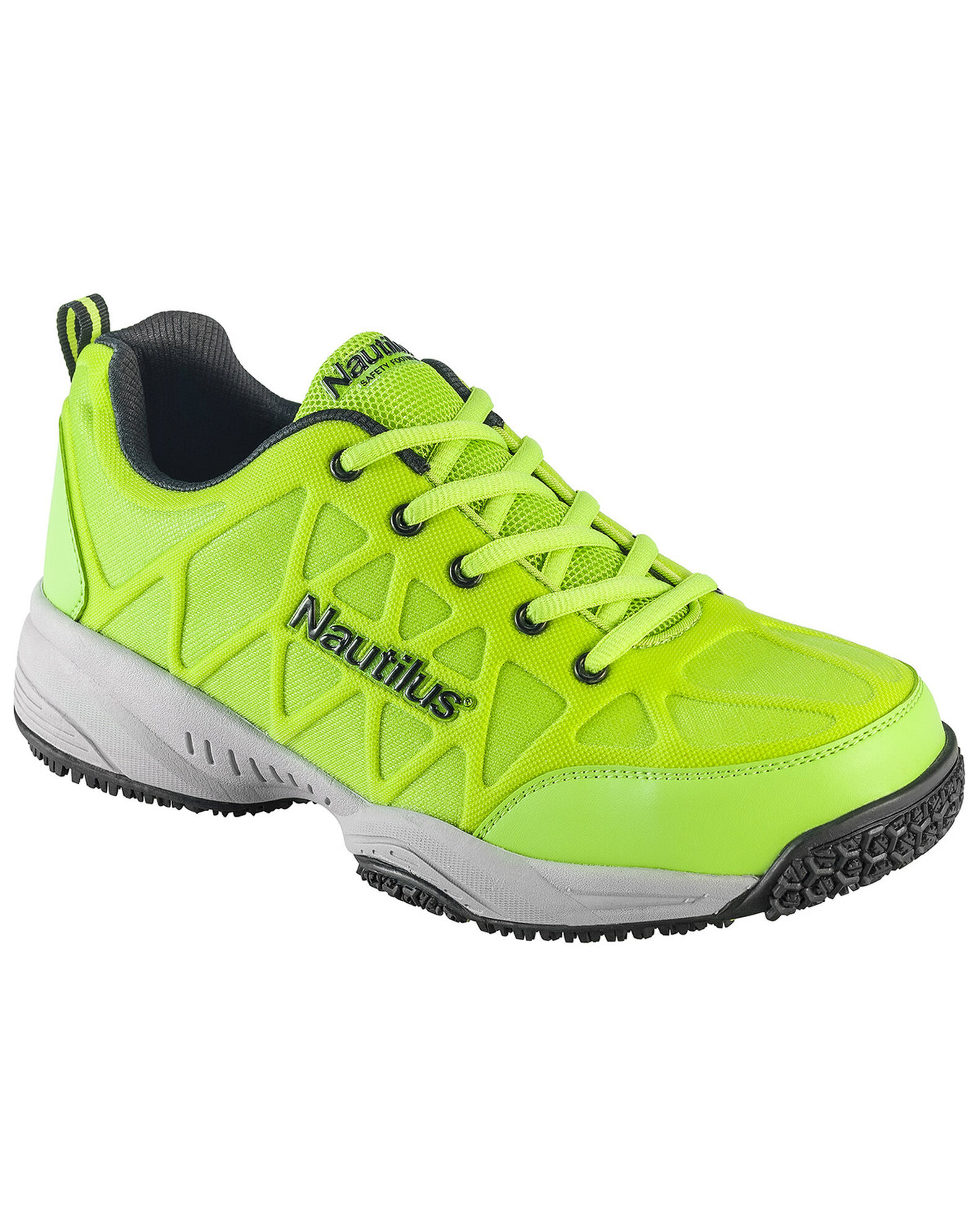 Nautilus Men s Neon Green Athletic Work Shoes Composite Toe