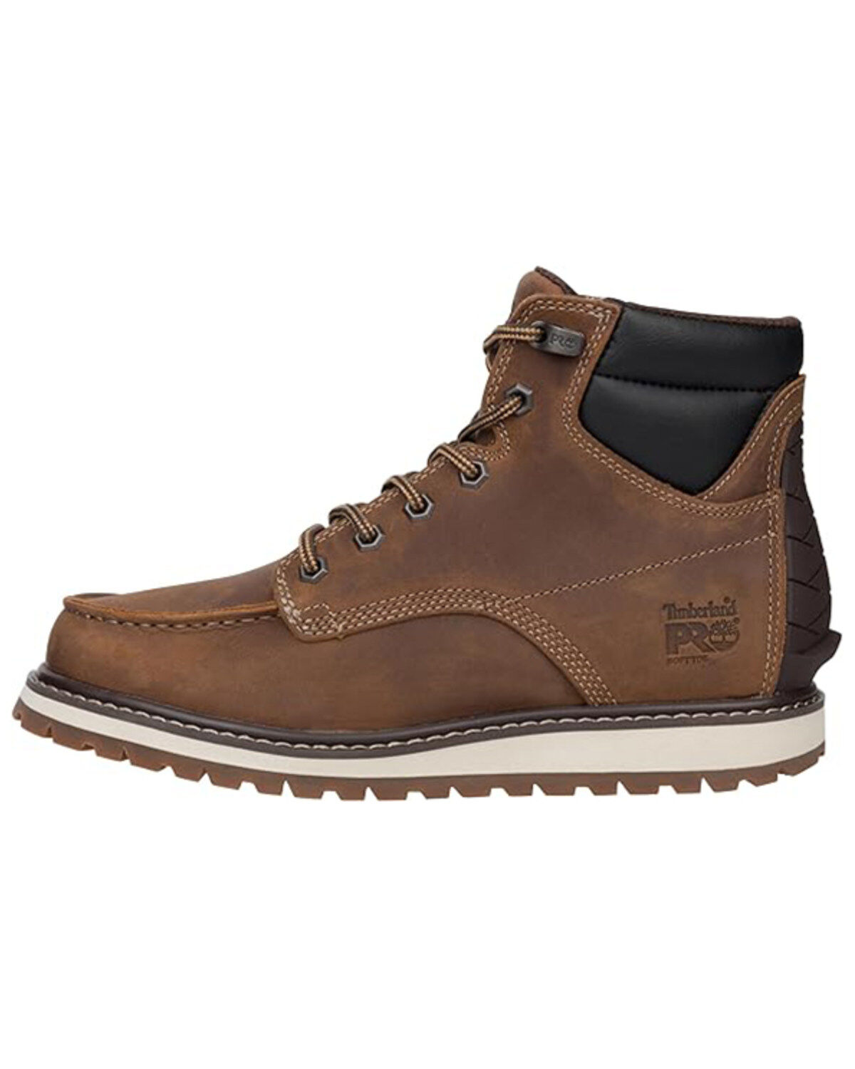 Image #2 - Timberland PRO Men's 6" Irvine Lace-Up Work Boots - Soft Toe, Brown, hi-res