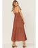 Wishlist Women's Chambray Tiered Maxi Dress, Camel, hi-res
