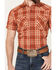 Image #3 - Pendleton Men's Frontier Plaid Print Short Sleeve Snap Western Shirt, Rust Copper, hi-res