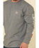Image #5 - Carhartt Men's FR Midweight Signature Logo Long Sleeve Work Shirt, Grey, hi-res