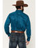 Image #4 - Ariat Men's Team Logo Solid Long Sleeve Button-Down Western Shirt, Teal, hi-res