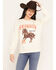 Image #1 - Wrangler Retro Women's Horse Graphic Crewneck Sweatshirt, Cream, hi-res
