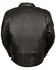 Image #3 - Milwaukee Leather Men's Side Lace Vented Scooter Jacket - Tall, Black, hi-res