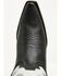 Image #6 - Circle G Women's Embroidered Triad Western Boots - Snip Toe, Black/white, hi-res