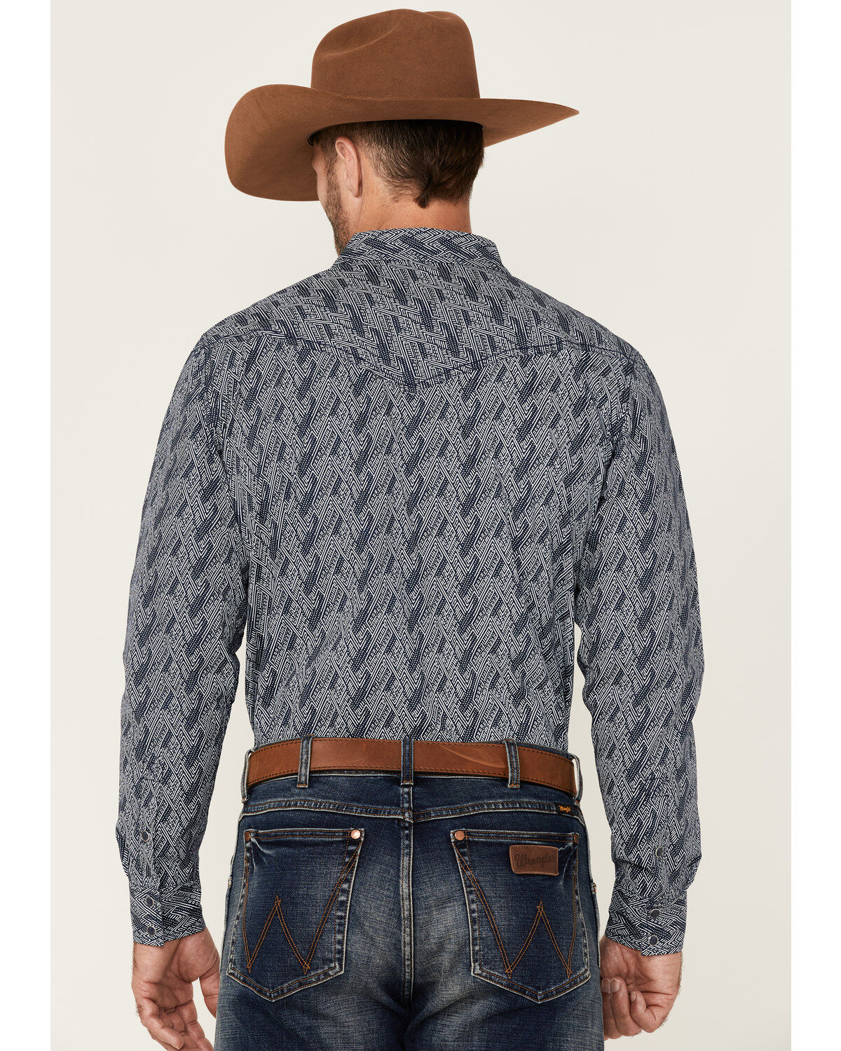 Image #4 - Cody James Men's Pacific Southwestern Print Long Sleeve Snap Western Shirt, , hi-res